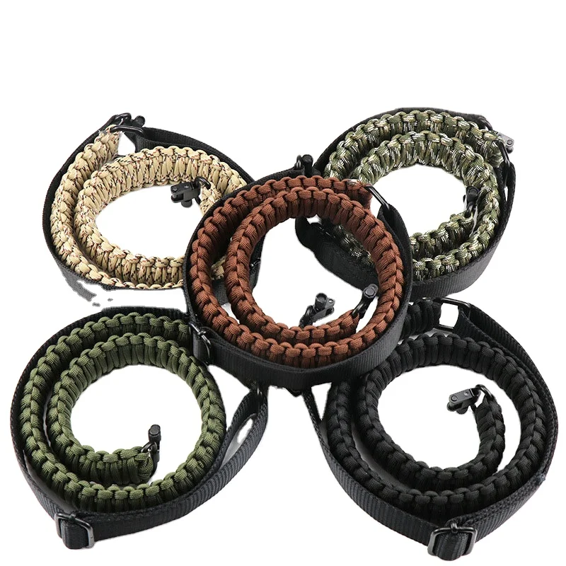 Многофункциональный регулируемый оружейный ремень в американском стиле; Фабрика изготавливает товары вручную-вязание на открытом воздухе 7-ядерный Paracord оружейный ремень в американском стиле принадлежности для охоты