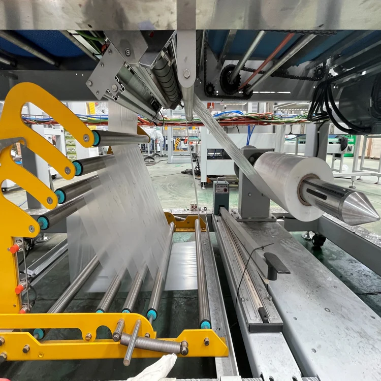 Water Bottle Foam Carton Heat Shrink Tunnel Production Line Wrap Machine One Piece Film Packing Machine