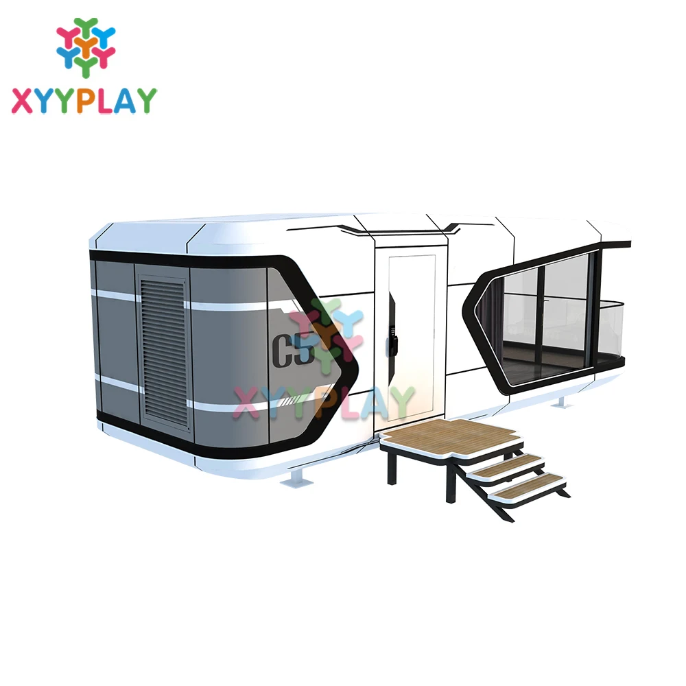 Seismic-Resistant Prefab Cabin: Wholesale Modern Tiny House with Sleeping Capsule