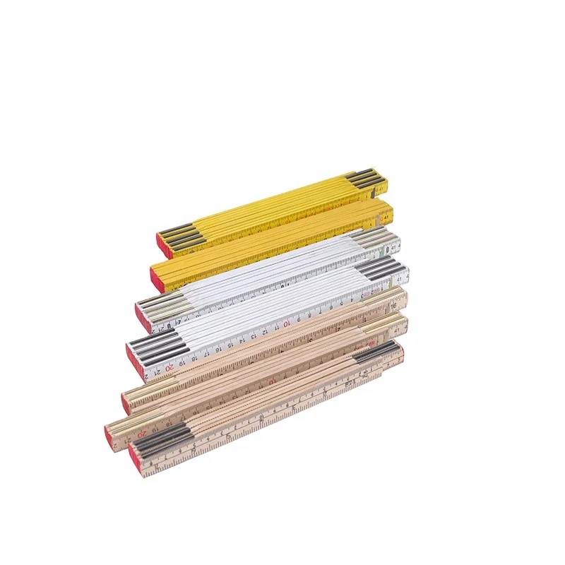 2 m 10 fold birch folding ruler European III certification Spring wood folding ruler