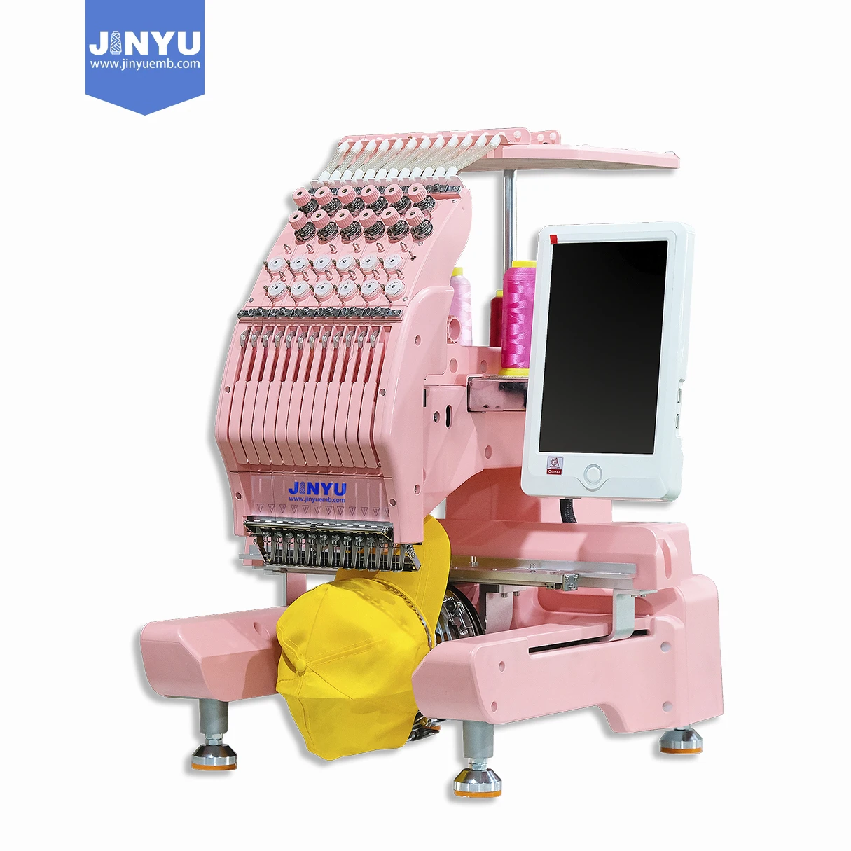 JCS-1201N JINYU Быстрая доставка портативная мини-футболка с одной шляпой плоская 3D-вышивальная машина