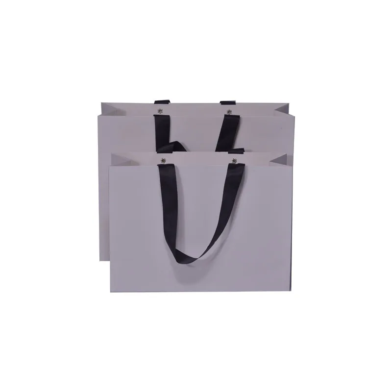 Paper Bag Custom Printed Logo Shopping Paper Bags Clothing Cardboard Packaging Gift Kraft Carrier Bag