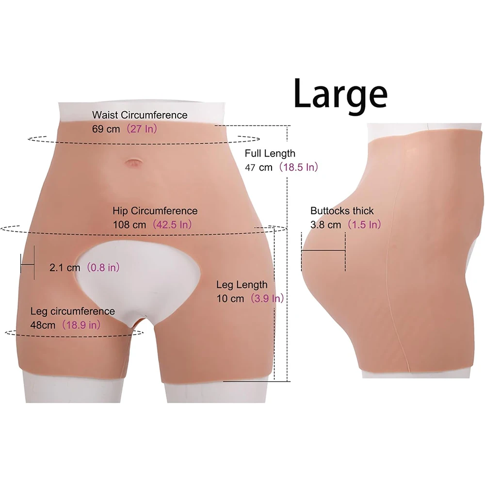 Big waist large bumbum push up shapewear butt lift underwear silicone hip buttock enhancer pants for women silicone panties