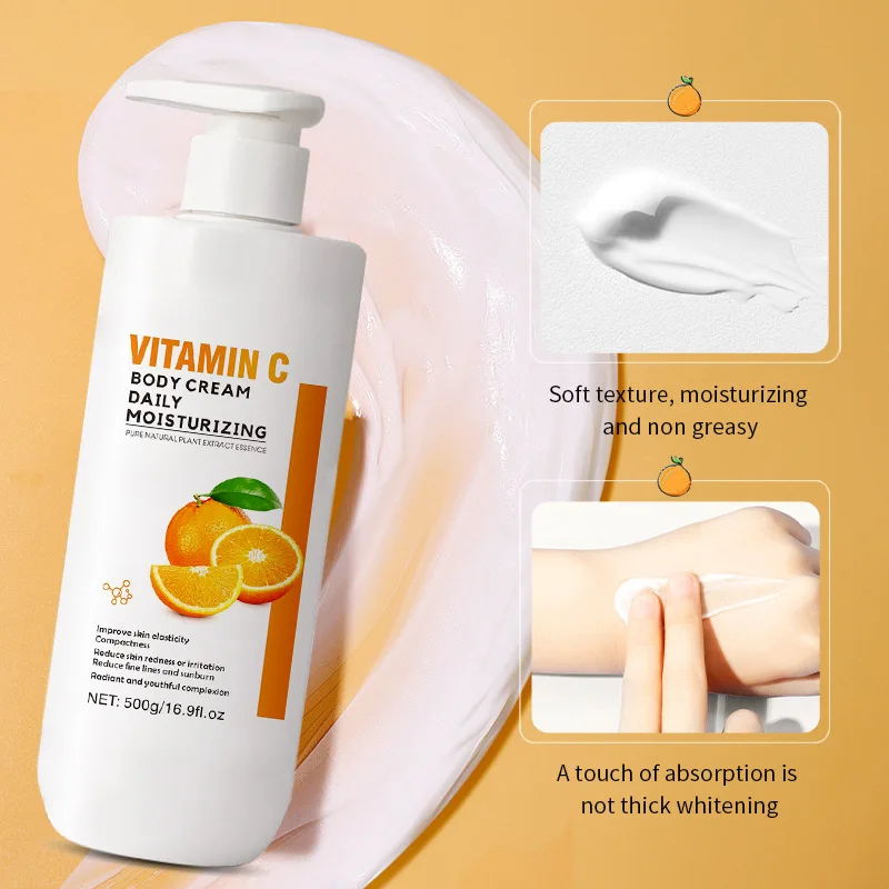 Flavonol Anti-Wrinkle Firming Body Lotion with Vitamin C Orange Coconut Brightening and Moisturizing 3 Options Available 500ml