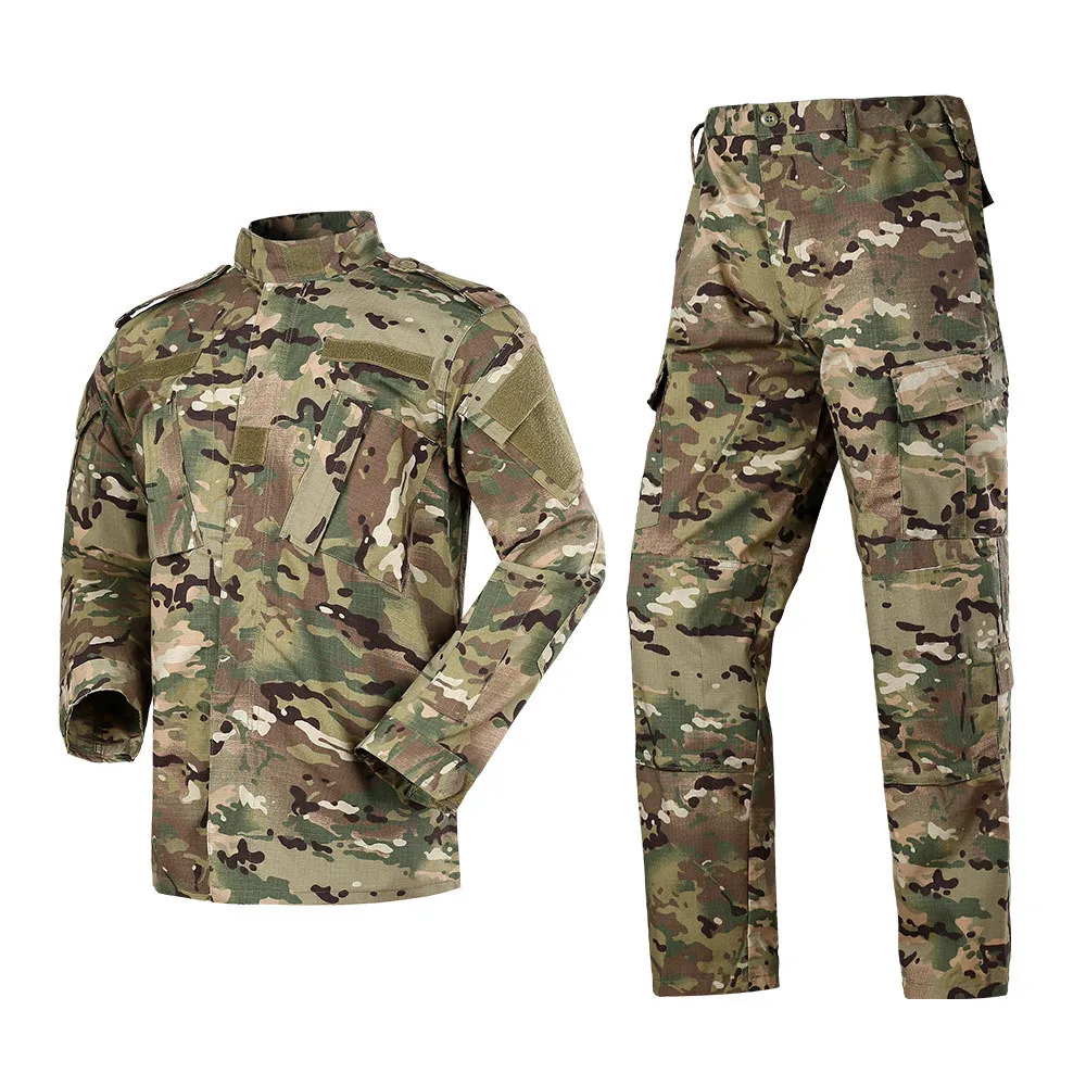 American ACU Camouflage Combat Jacket Tactical Uniforms Suit Set For Men