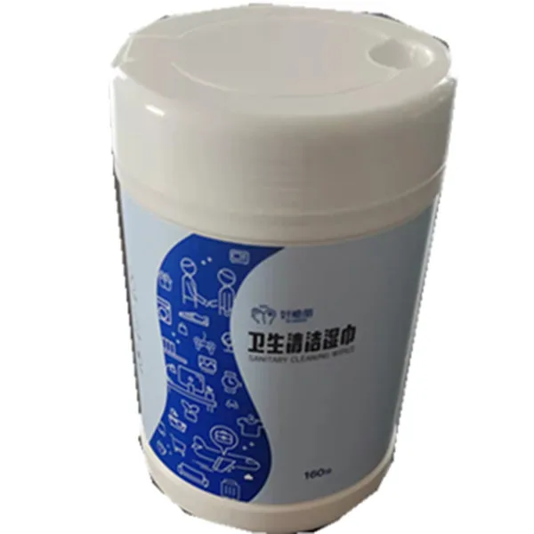 Multi-purpose 160pcs dry wipes in canister cleaning wet wipes