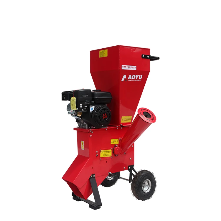 6.5HP mini gasoline wood crusher leaf garden shredder