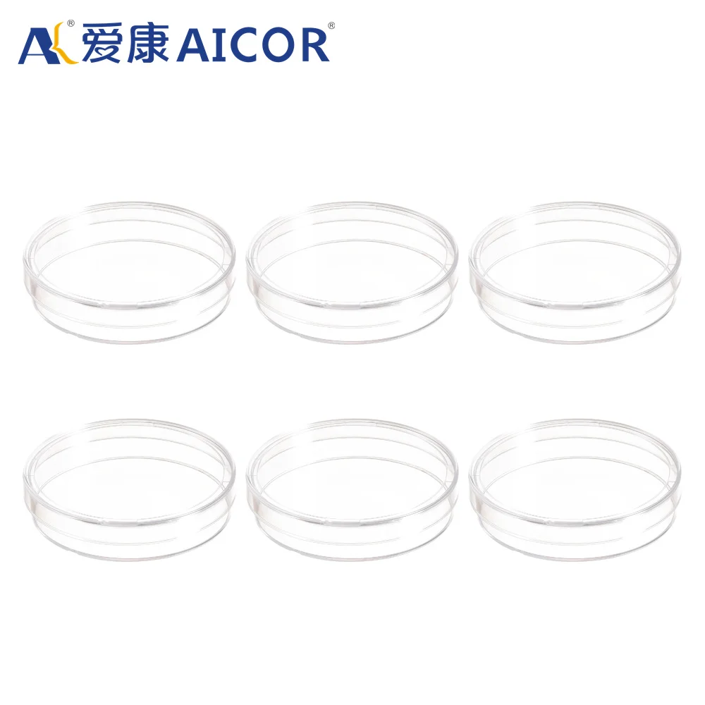 AICOR Disposable EO Sterile Cell Culture Vessel  Bacteria Tissue Culture Plate Plastic Petri dish 90cm