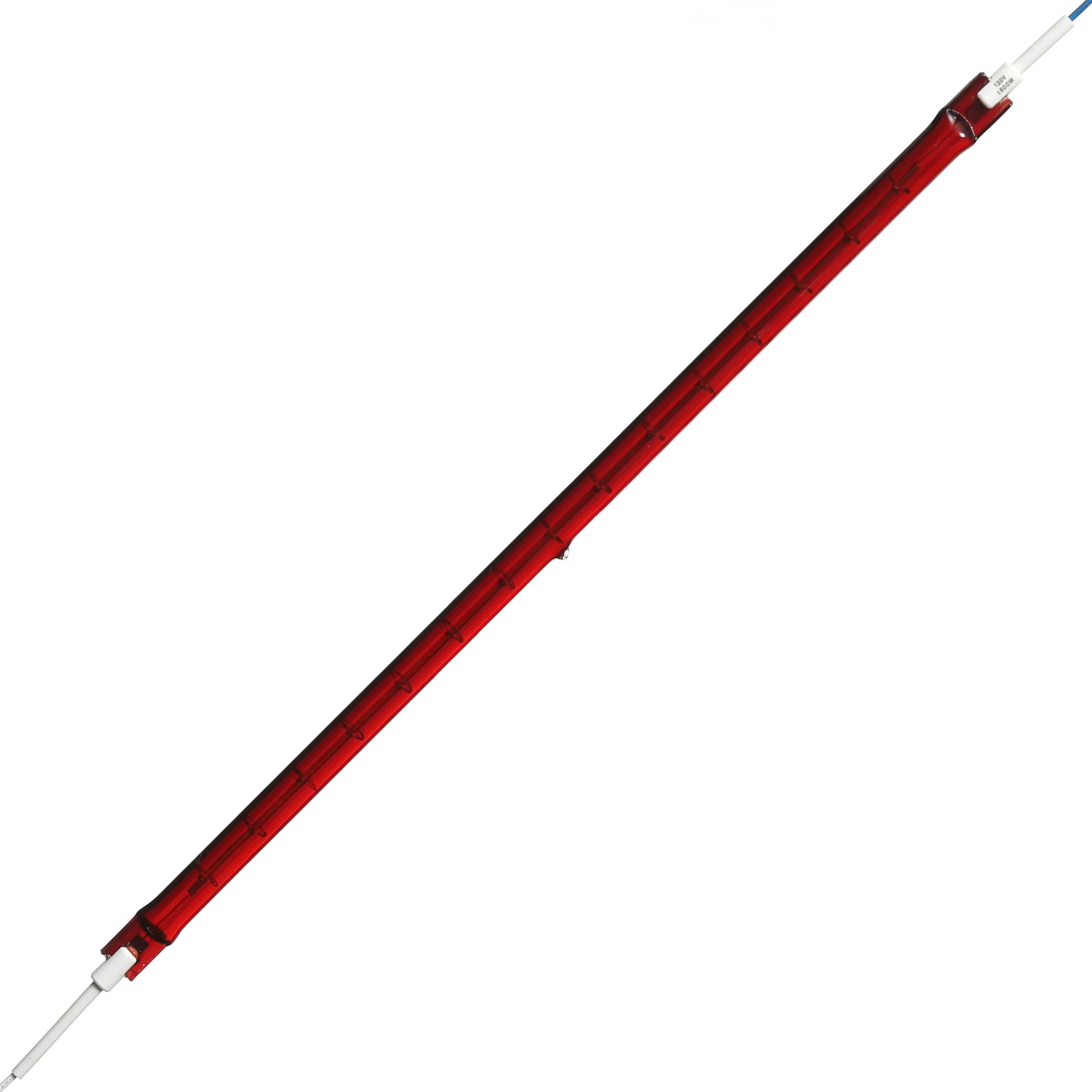 Round head Short Wave carbon fiber quartz heating lamp for industrial heating