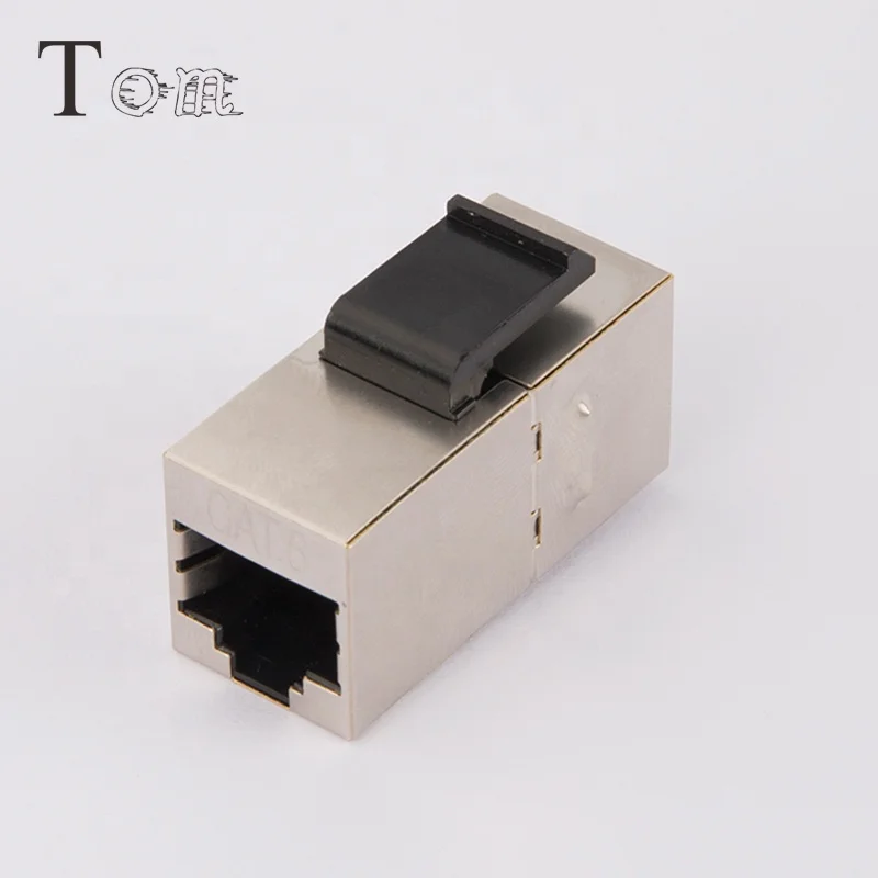 TOM-KJ-25-C6 180 градусов CAT6 STP RJ45 к RJ45 встроенный муфта Ethernet сети Keystone Jack, Cat6 keystone jack