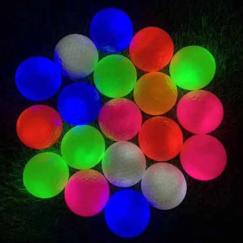 Led Golf Balls Ball Wholesale Custom Logo Upgraded High Bounce LED Golf Balls Glow Night