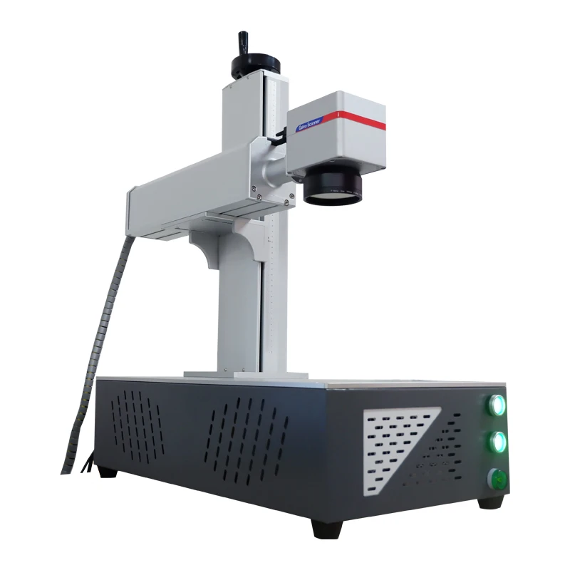 50W small fiber laser marking machine nameplate engraving metal cola jewelry lettering portable desktop