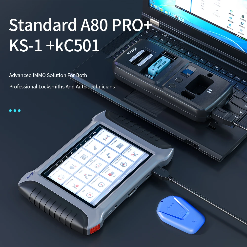 New XTOOL A80 pro Automotive OBD2 Diagnostic Tool With ECU Coding Programmer OBD2 Scanner Free update Online