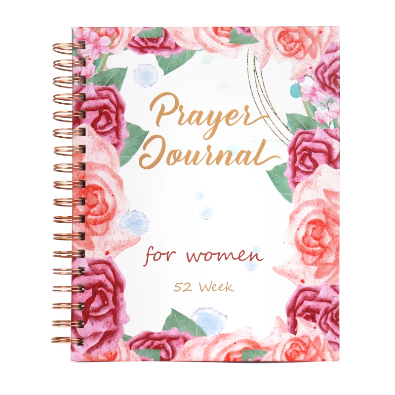 52 Week Custom Printing Spiral Christian Products Prayer Journal