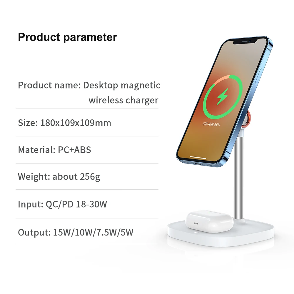 Magnetic Mobile Phone Holder Factory Wholesale 360 Adjustable Wireless Charger Phone Stand phone holder magnetic