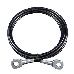 pvc coated steel wire rope 12mm 6x36 steel wire rope sling with thimble eye