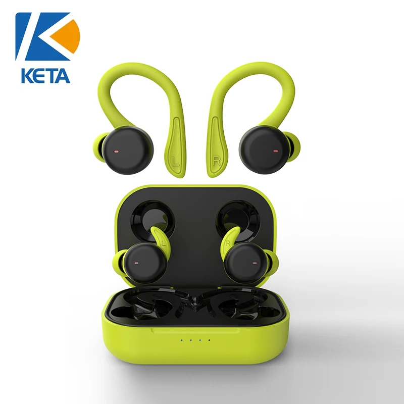 Hook TWS Wireless Blue tooth Earphone HIFI Music Earphone with Charging Case True wireless sports headset