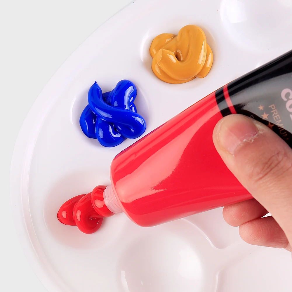 Xin Bowen CE 75ML Acrylic Paint 12 Colors Artist Painting Materials High Coverage Art Paint Bright Colour With EN-71 And CPC