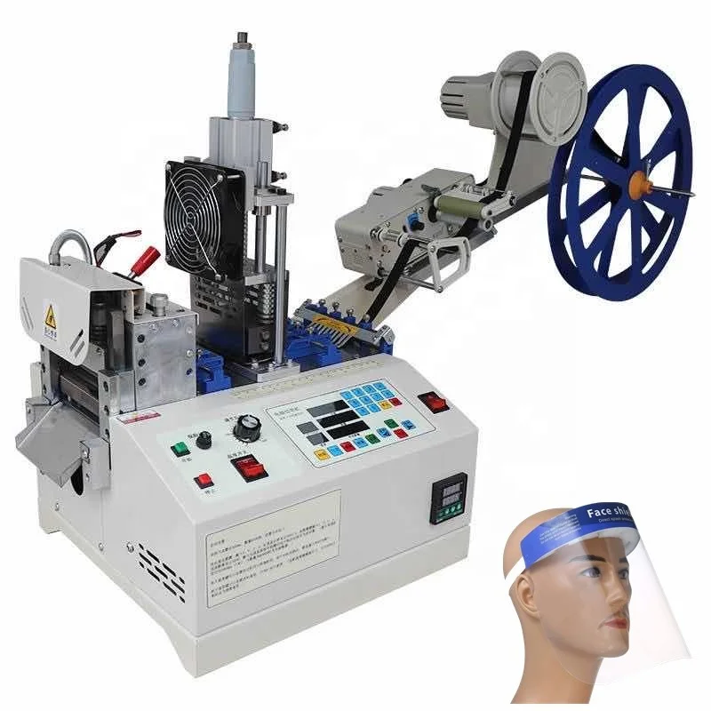 semi auto elastic banding cut and punching machines mask ear loop cutting machine
