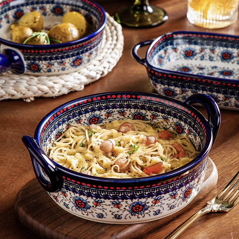 Unique Style Eco Friendly Baking Tool Ceramic Bakeware Set Baking Dish Ceramic Baking Trays For Oven