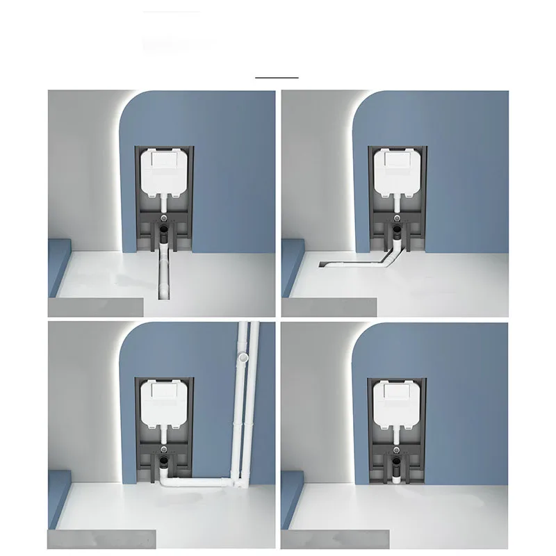 Red Smart Commode Wc Toilets Set Ceramic Water Closet Wall Hung Intelligent Toilet Bowl