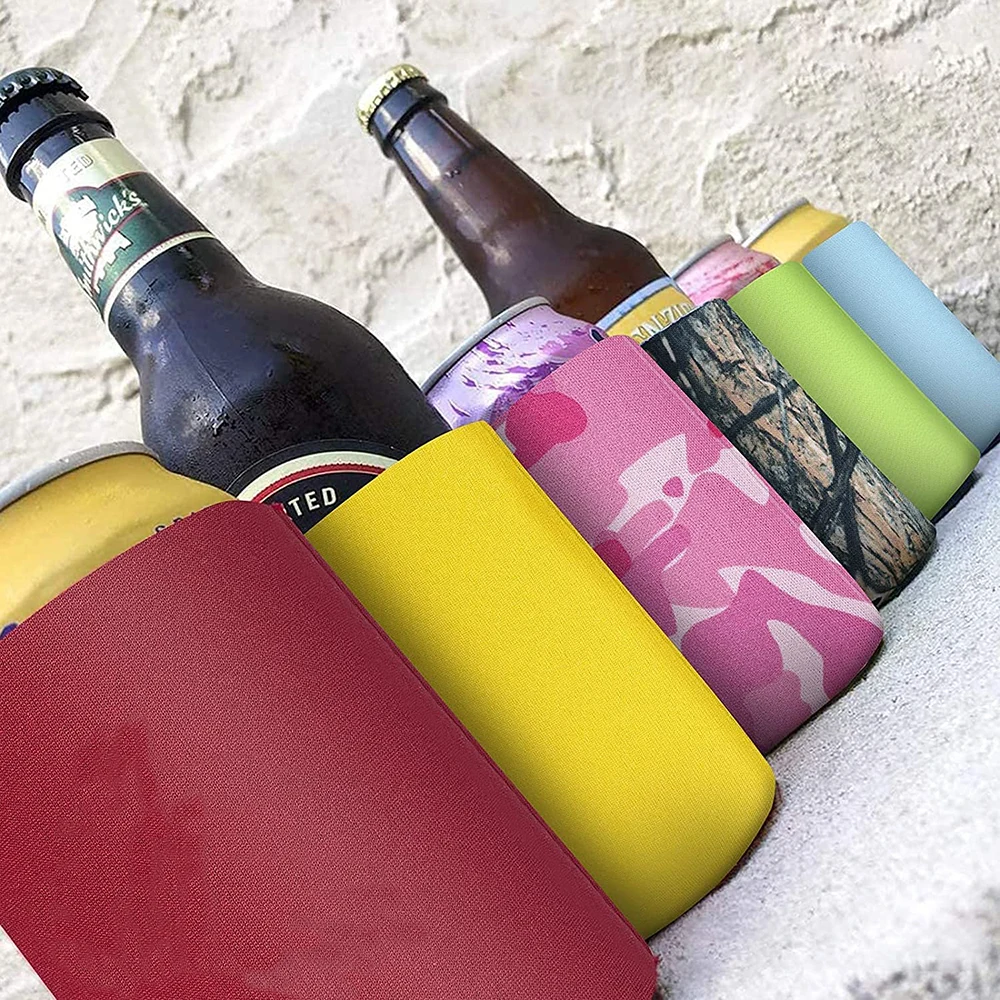 Diving material blank foldable coke bottle sleeve promotional beer can sleeve portable beer rack