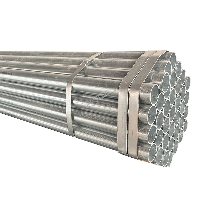 Greenhouse Structure 2.5 Inch Mild Steel Tube Pipe Pre Hot DIP Galvanized ERW Carbon Pipe
