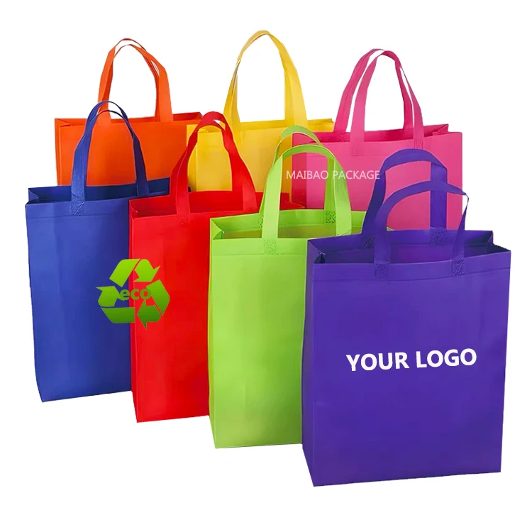 Wholesale Custom Personalized Non Woven Bag Promotional Reusable Cloth Shopping Tote Bags Pp Laminated Non Woven Shopping Bag
