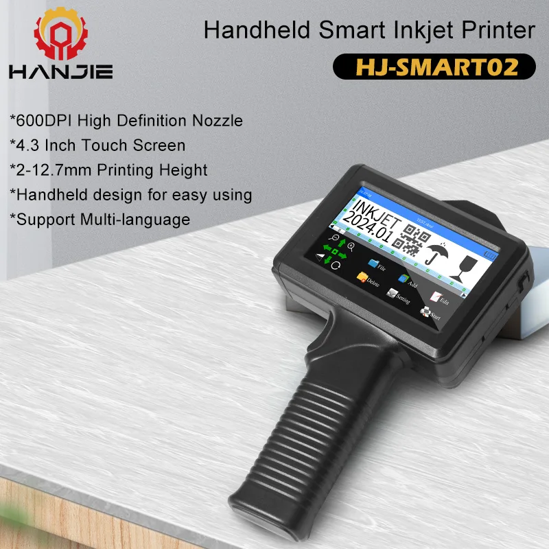 Printer Handheld Inkjet Printer Hand Held Portable Ink Jet Printer For Box Logo Batch Expiry Printing