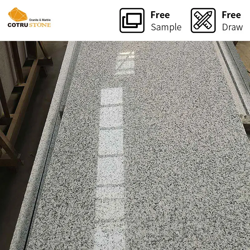 Whole Sale Cheap Natural Grey Granite JL White Granite Tile 60X60 Factory Prices Flamed Polished For Floor Kitchen Countertop