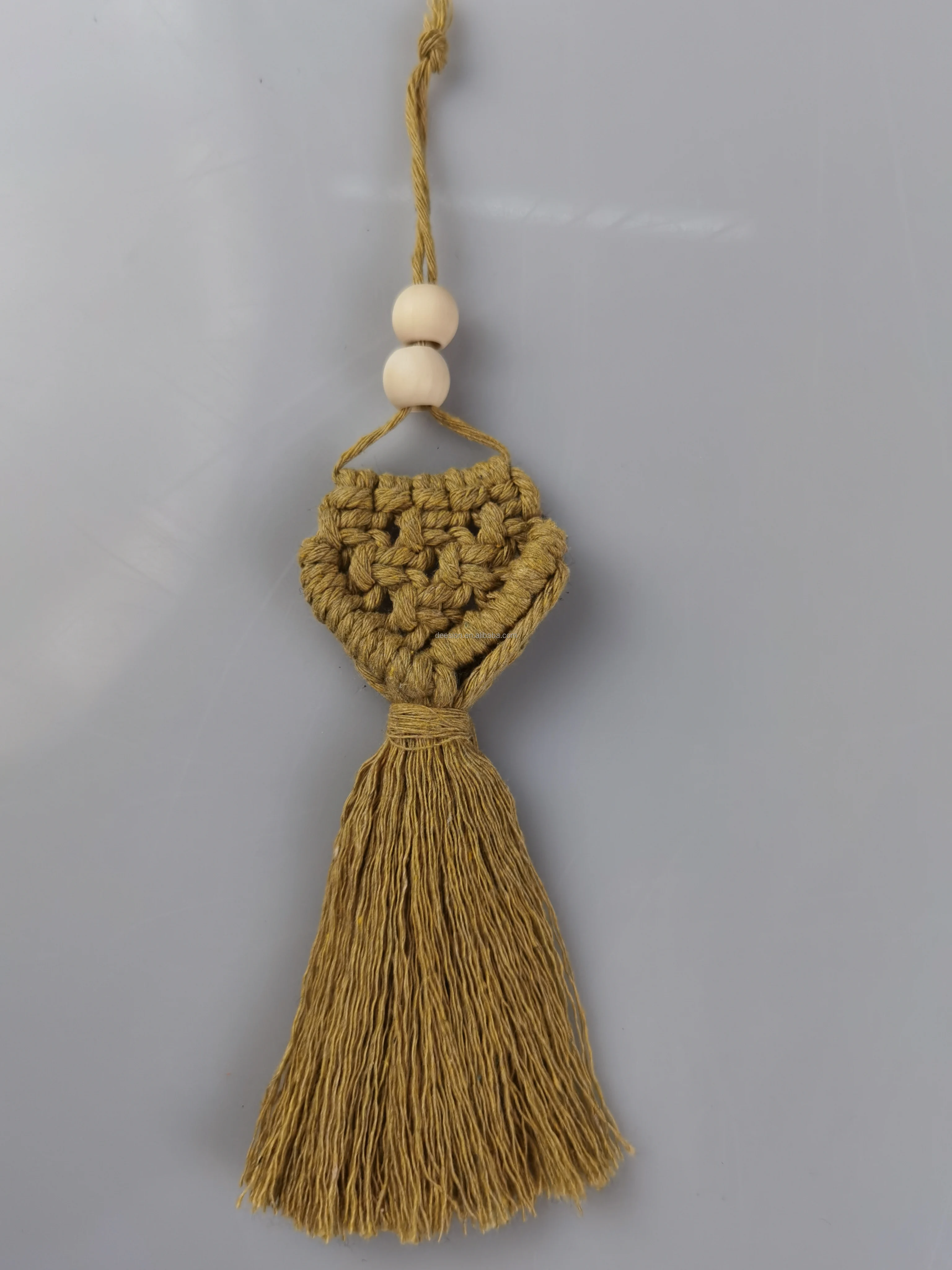 HANDMADE MINI MACRAME TASSELS FOR HOME DECORATION ANTIQUE COLOR