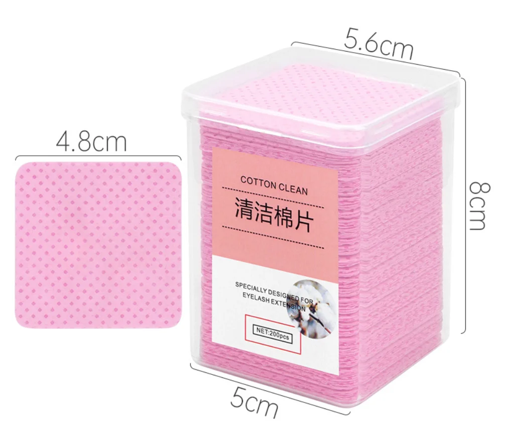 2022 Factory  Price  Non-Woven Fabric Nail wiping pad Nail Wipes Lint free 100% Cotton Napkins Private Label Nail Polish Wipes