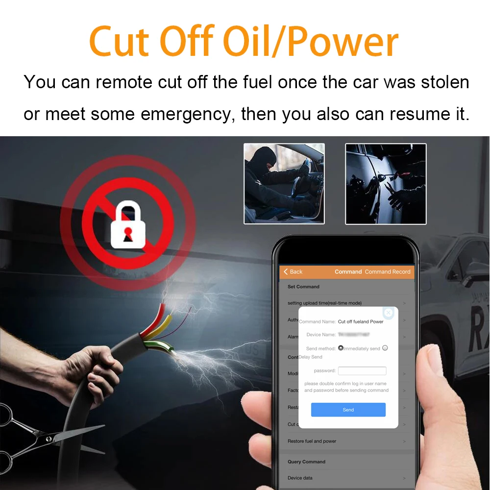 Cheap GPS Car Tracker CY05 4G GPS Tracker 9-90V History trace playback