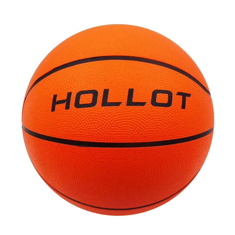Wholesale Size 7 Outdoor Orange Color Basketball Ball Custom Promotional Rubber Basketball