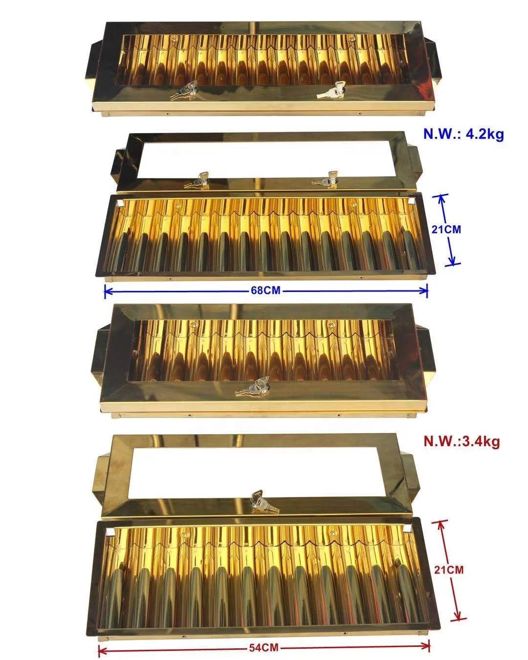 Smaller size metal poker chip tray