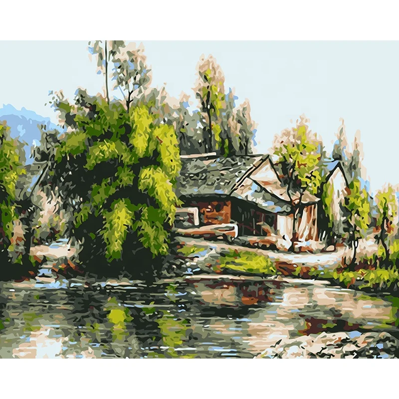 manufacturer customize personalised adults diy color art oil painting pictures by numbers