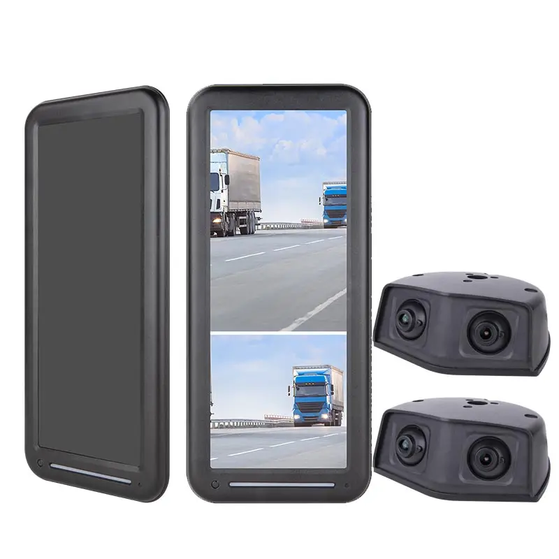 Supplier Customized 12.3 Inch Truck Split Screen HD Car LCD Monitor With Dual Camera