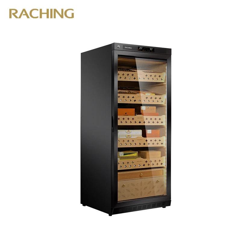 Прямая Продажа с завода Raching MON1800A электронная сигарная хьюмидор сигара емкостью 1200CT испанская древесина кедра