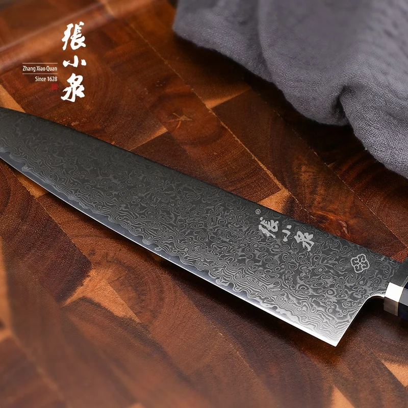 OEM cooking knife damascus steel chef knife 67 layers damascus chef knife