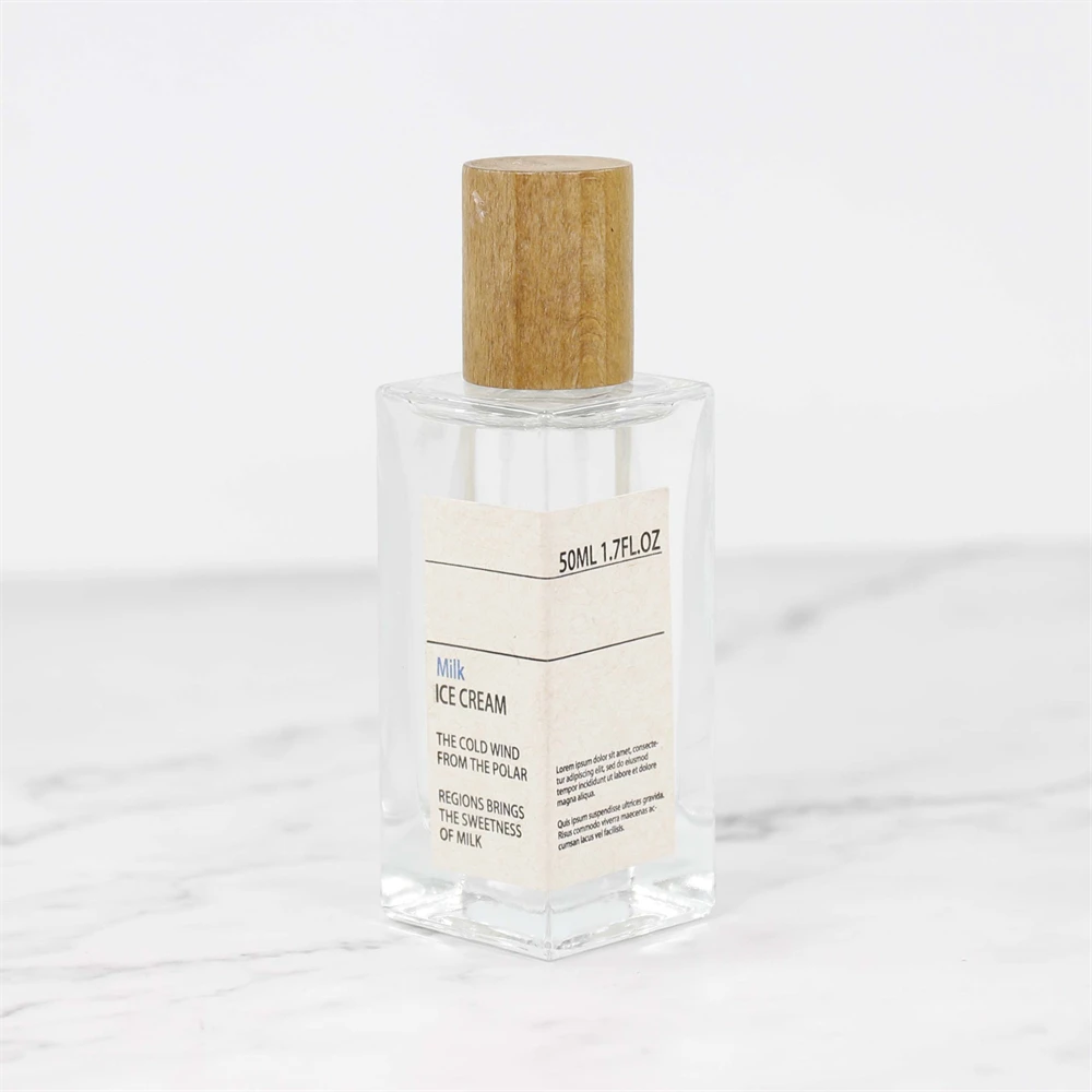 Hot sale 30ml 50ml 100ml rectangular clear perfume bottles for cologne
