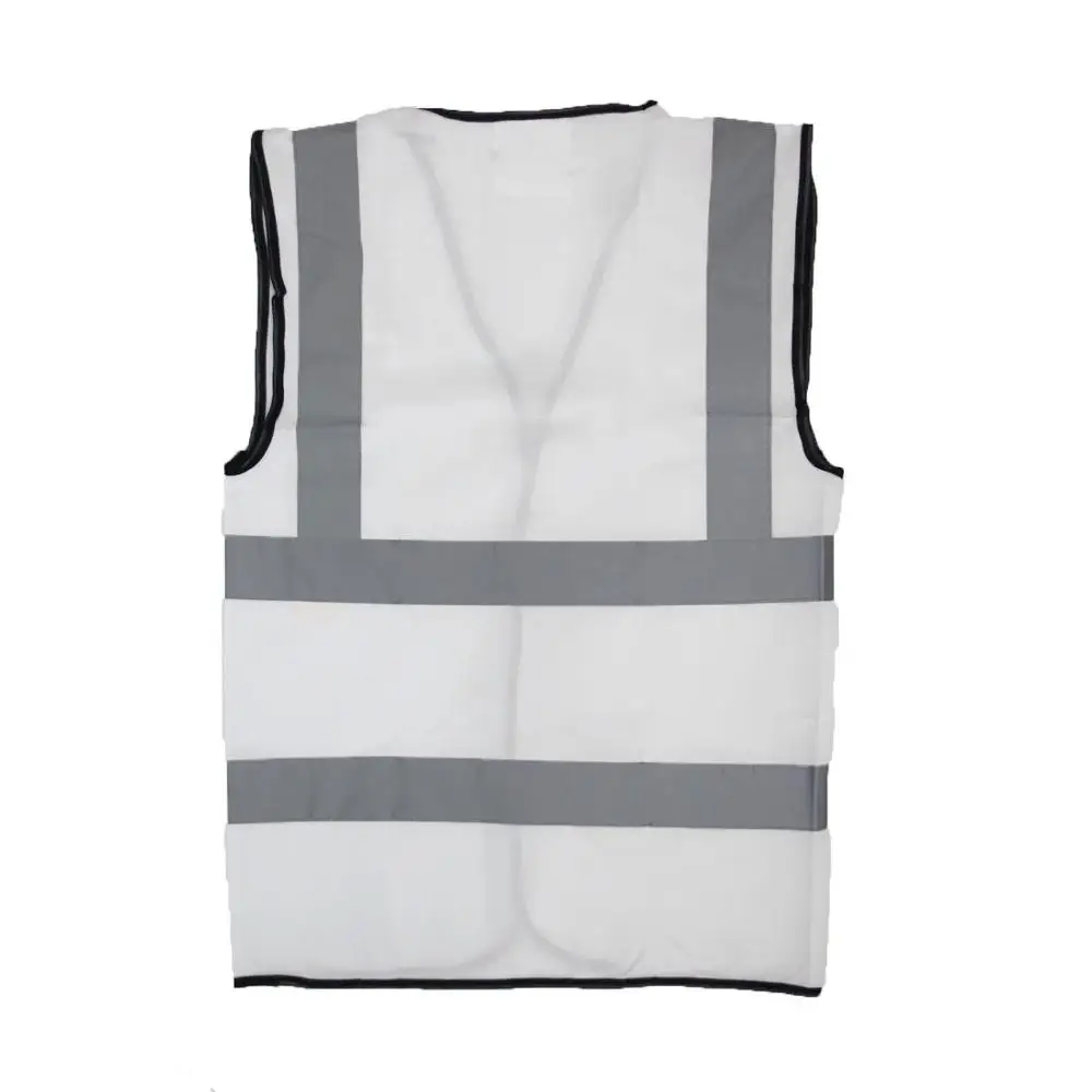 Wholesale Custom High Visibility High Quality White Reflective Safety Vest