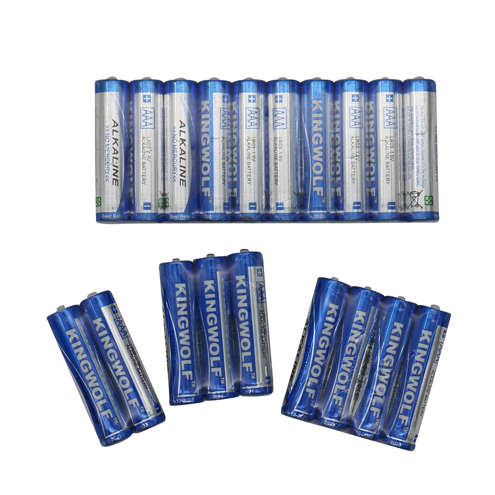  Kingwolf amazoncommercial 1 5 Вольт промышленные супер No.7 Aaa V Lr03 Am4 7 сухие щелочные