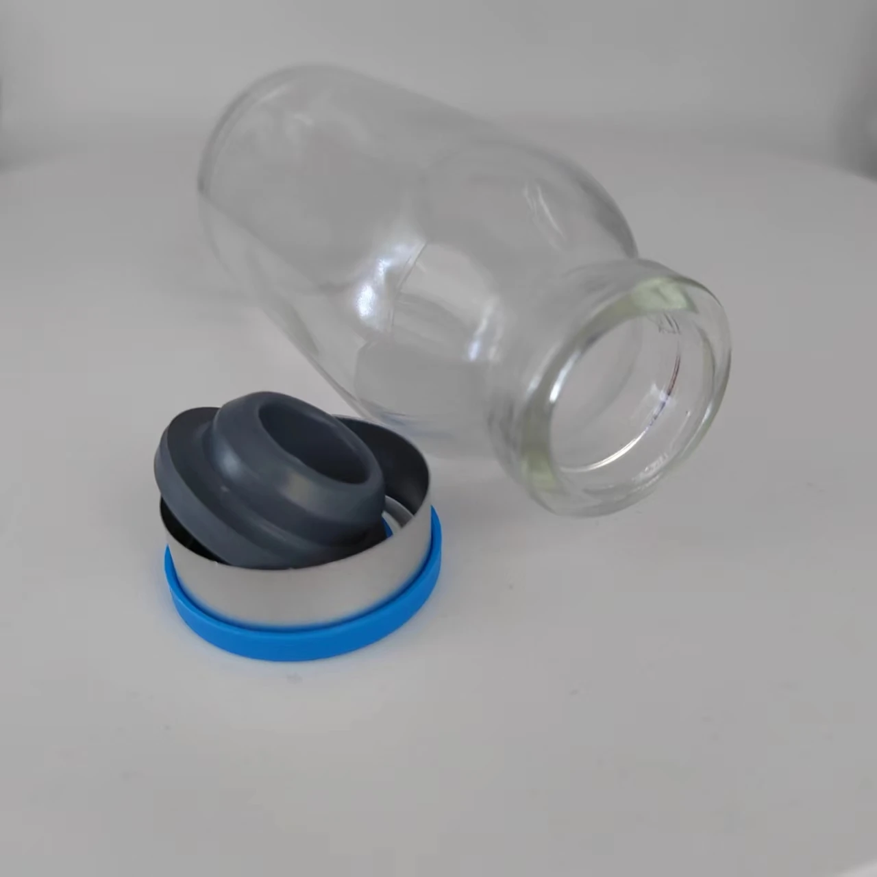factory direct sale 100ml clear  moulded injection vials for antibiotics neck size 32mm