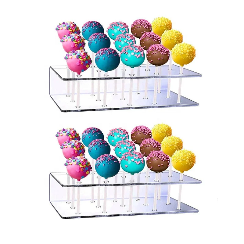 Custom clear acrylic candy lollipop display stand for wedding birthday party Christmas acrylic lollipop holder stand