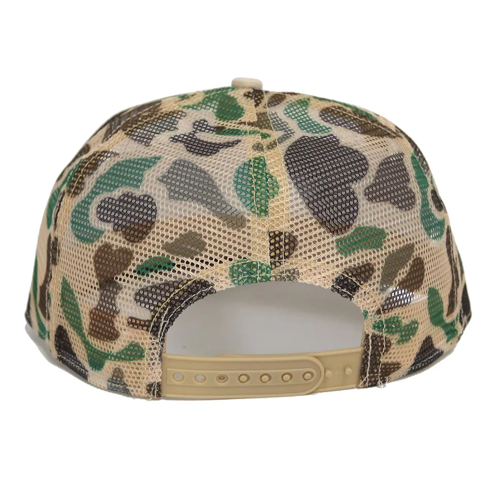 full-mesh ripstop custom embroidery printing unstructured old school outdoor hunting Unisex Camo Hunting unstructured camo cap