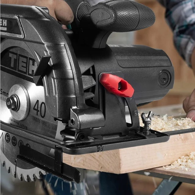 TEH 1800W Safety Guarantee Self Locking Electric Circular Saw 200mm Blade
