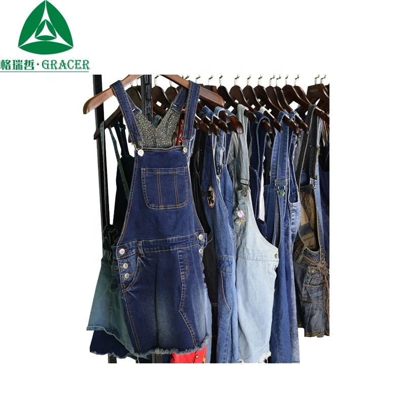 Philippines Ukay Bales Supplier Suspender Skirt Women Used Clothing Second Hand Japan Used Clothes Original