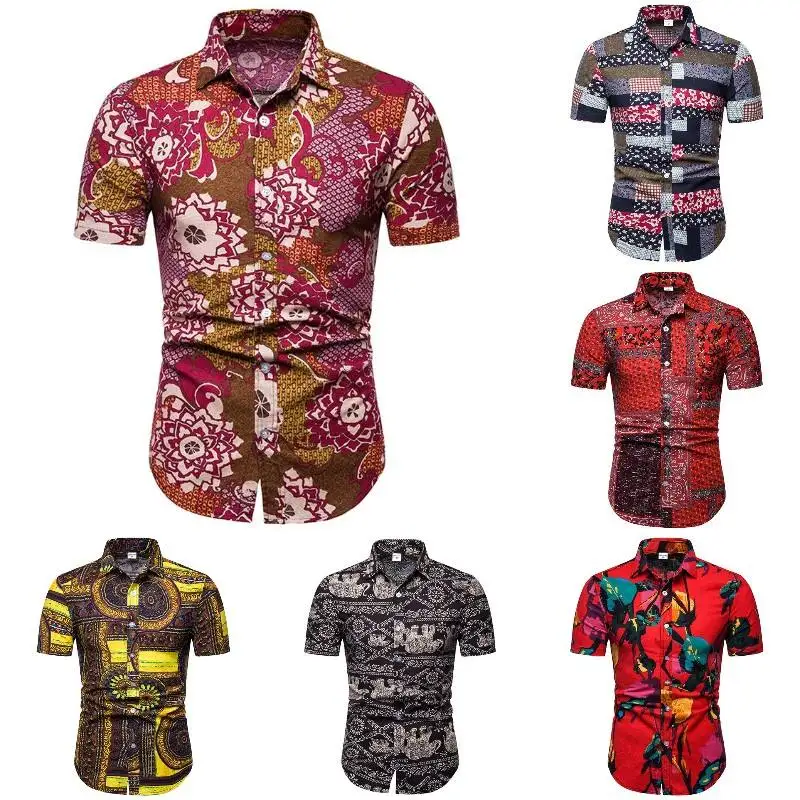 Mens Short Sleeve Dress Shirts Wrinkle Free Solid Casual Button Down Shirts with Pocket