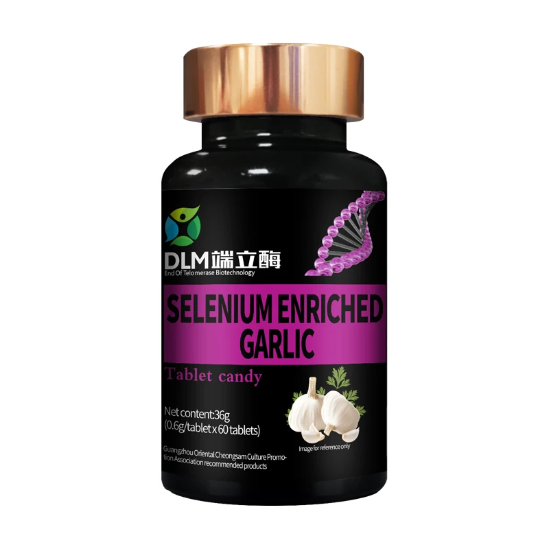 Healthcare health supplement private label Selenium-rich garlic tablet candy Selenium Enriched Garlic tablet