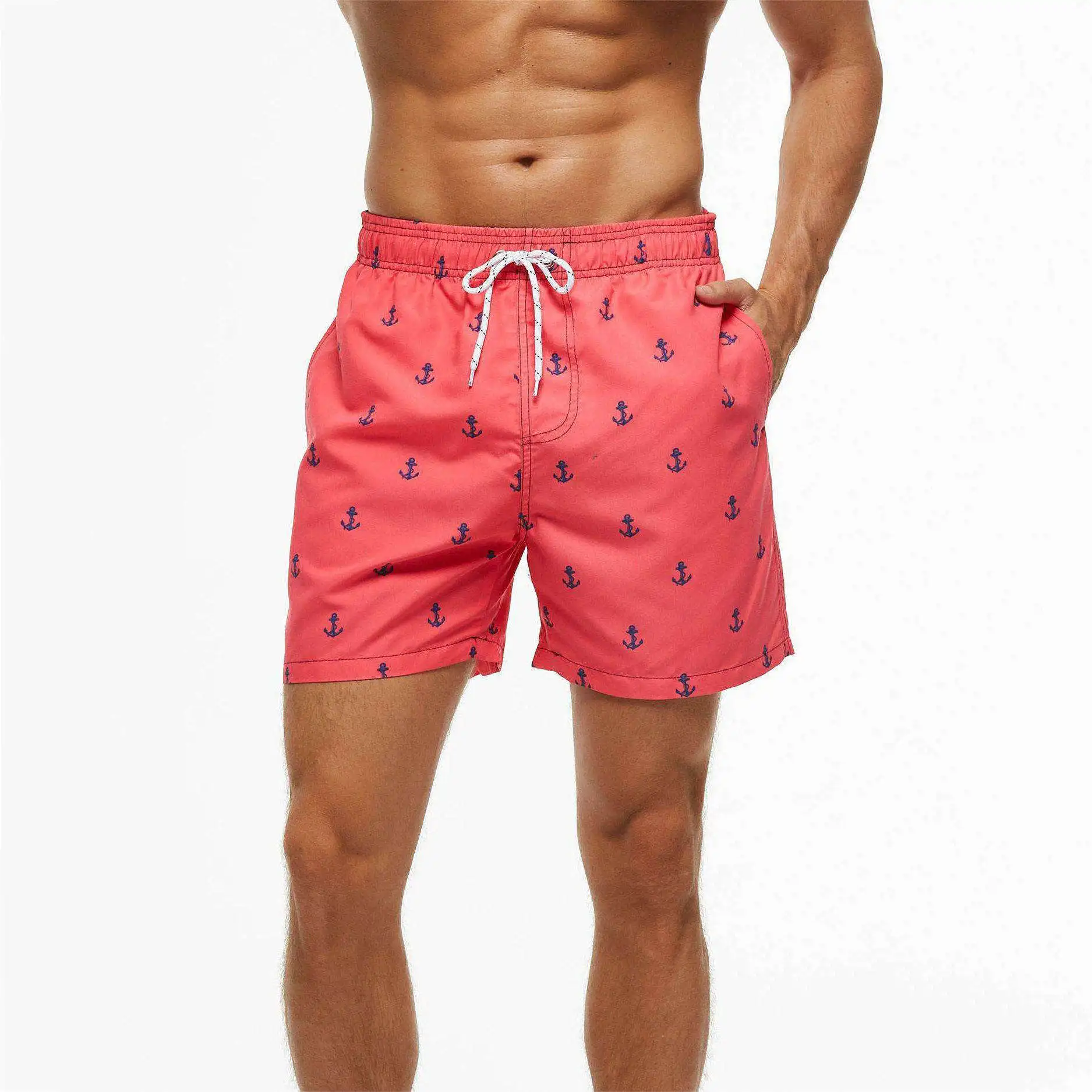 Wholesale Stock Clothes Man Short Summer Nice Striped Print Board Shorts Beach Shorts For Men